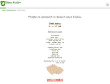 Tablet Screenshot of obecklucov.cz